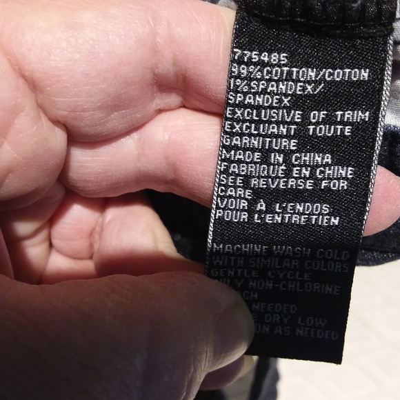 Calvin Klein pinstripe jeans with flowers - Picture 8 of 9